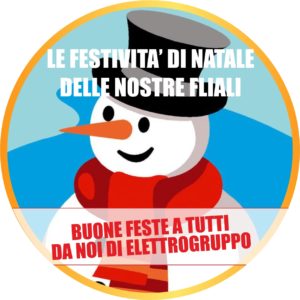 Giorni di Chiusura Natale2019 | Elettrogruppo ZeroUno | Torino | pupazzo di neve